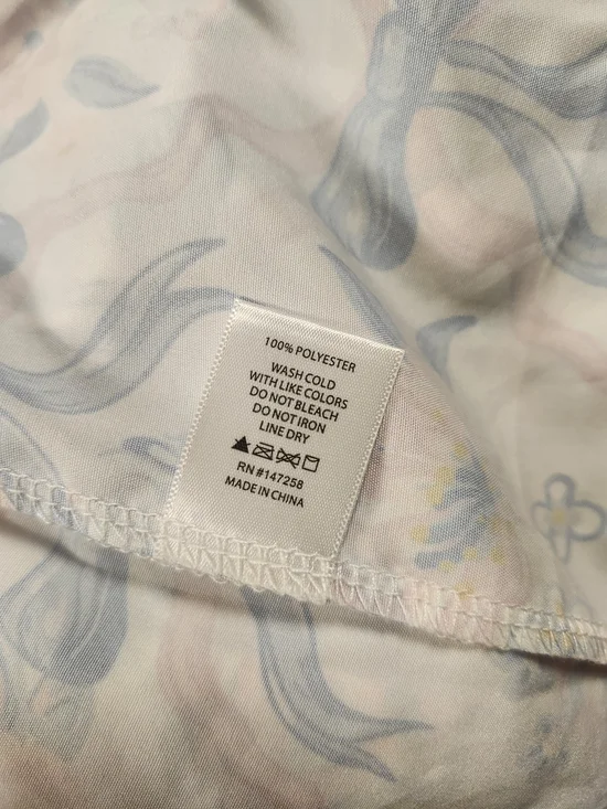 Simply Southern Sz. M Blue Flowy Midi Dress Lined Tiered "Ribbons & Bows" - Picture 6 of 6